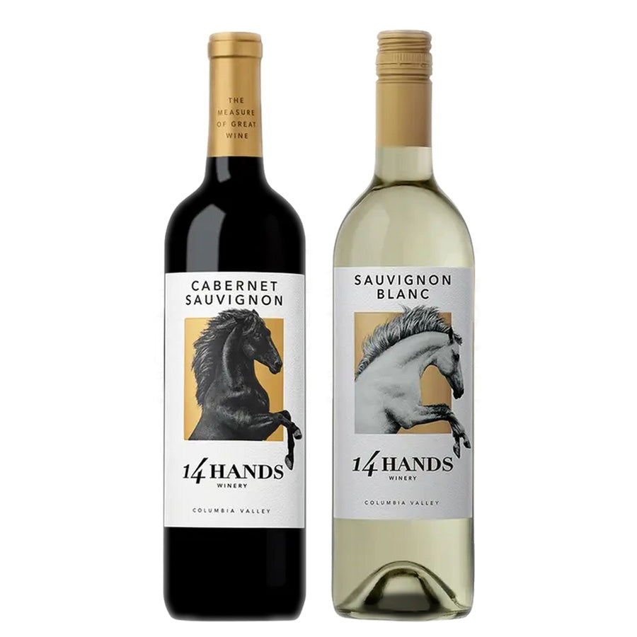 14 Hands Cabernet Sauvignon Columbia Valley and 14 Hands Sauvignon blanc Columbia Valley