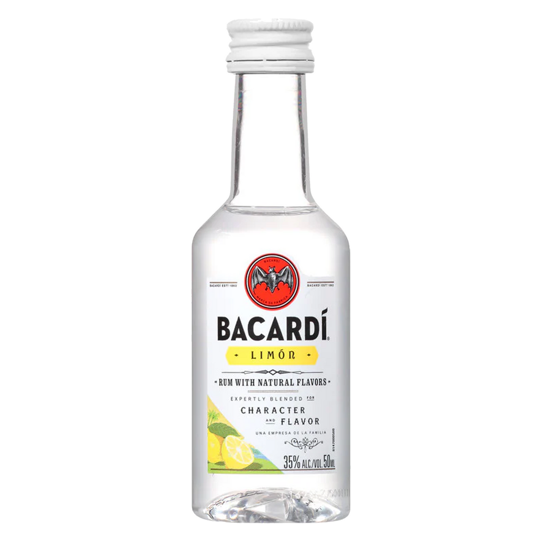 Bacardi Citrus Flavored Rum Limon 50 ml 10 Pack