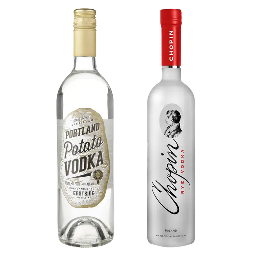 Portland Potato Vodka & Chopin Rye Vodka Organic Bundle