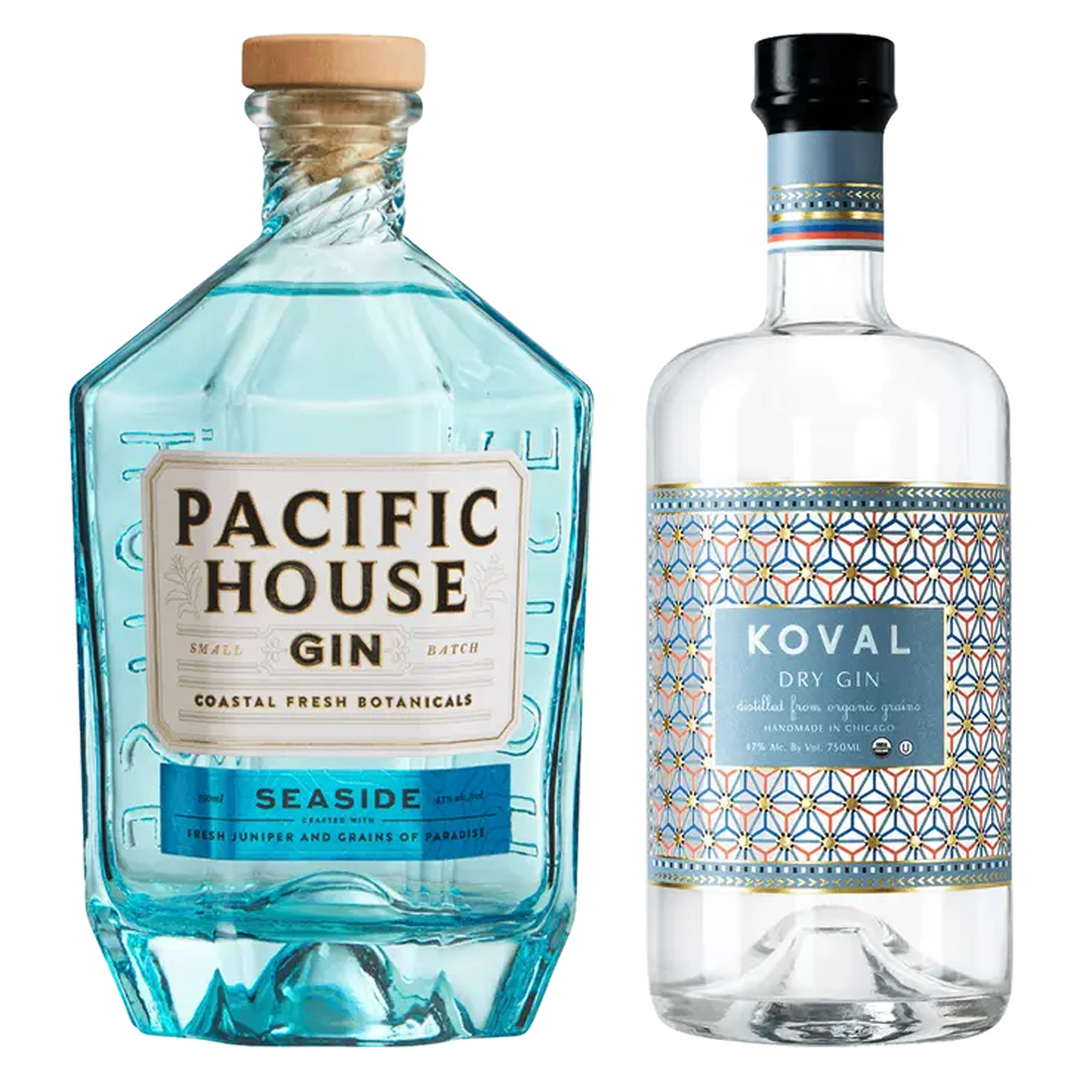Pacific House Gin Seaside & Koval Dry Gin Bundle