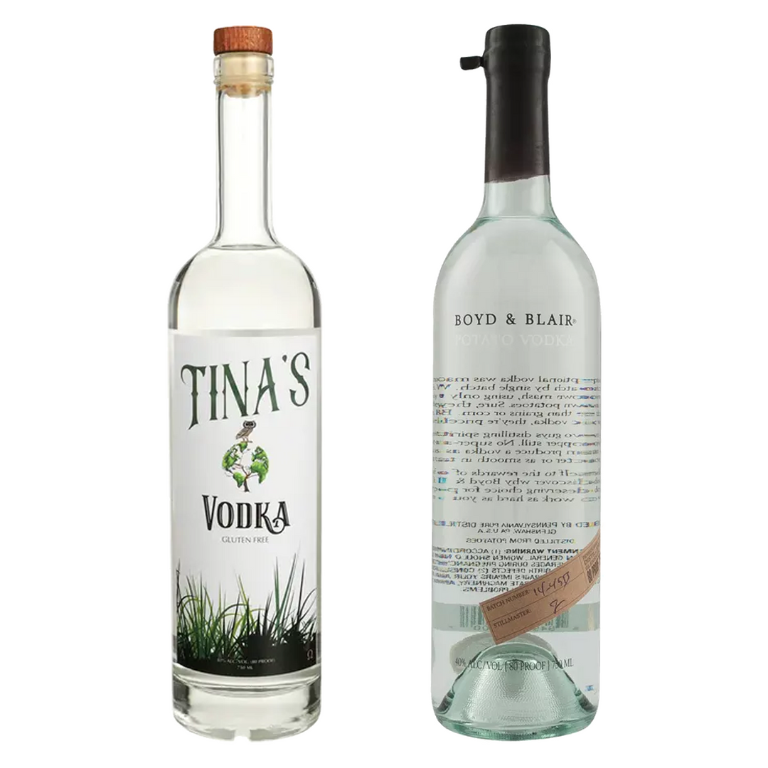 Tina's Vodka & Boyd & Blair Potato Vodka Bundle