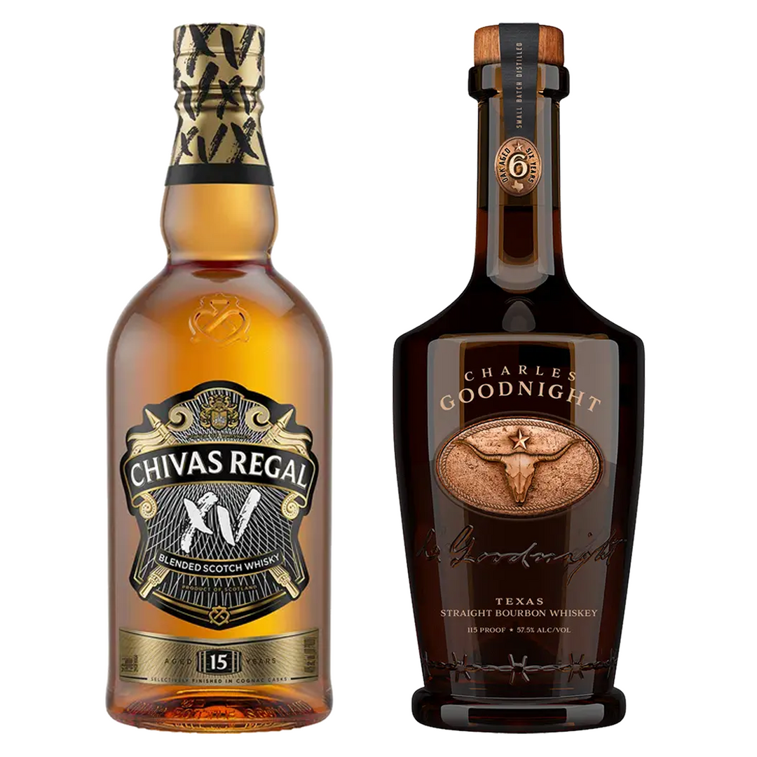Chivas Regal Blended Scotch Xv 15 Yr & Charles Goodnight Bourbon Small Batch Bundle