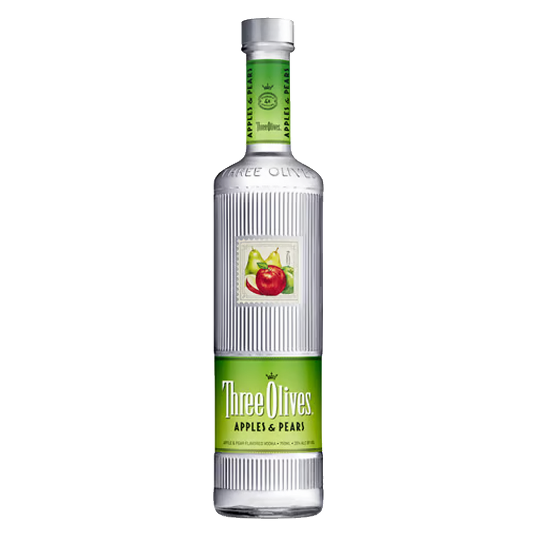 Three Olives Apple & Pears Vodka 50 ml 12 Pack