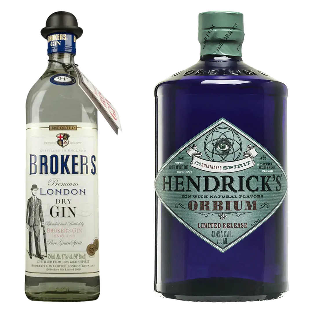Broker's Gin & Hendrick's Orbium Gin Bundle