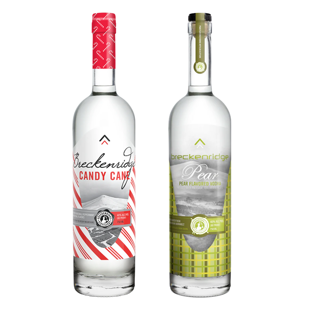 Breckenridge Candy Cane Vodka & Breckenridge Pear Vodka Bundle