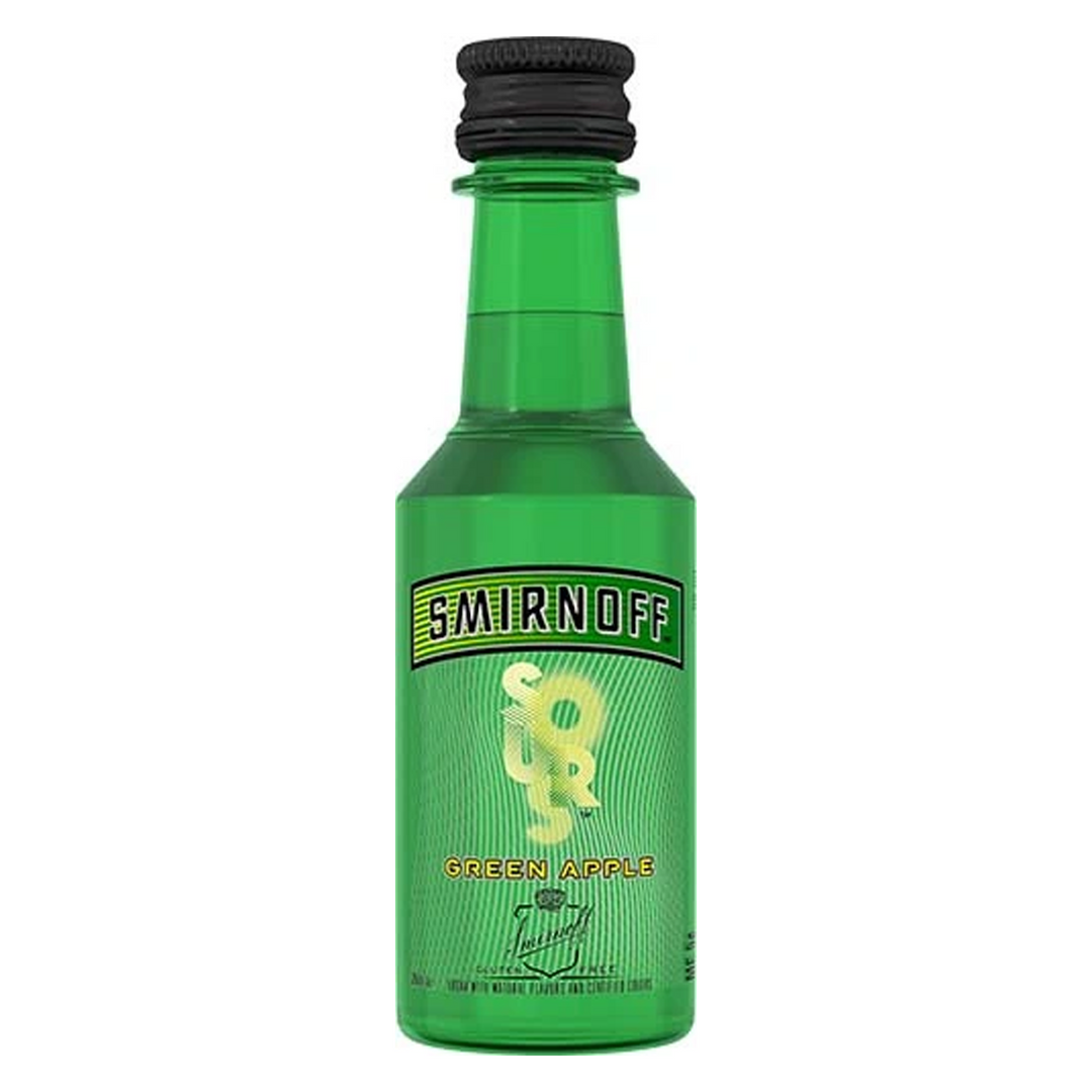 Smirnoff Green Apple Flavored Vodka Sours 50 ml 10 Pack
