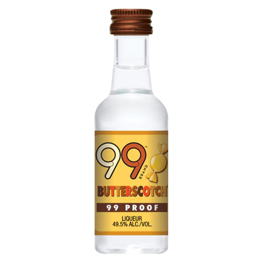 99 Brand Butterscotch Schnapps 50 ml 12 Pack