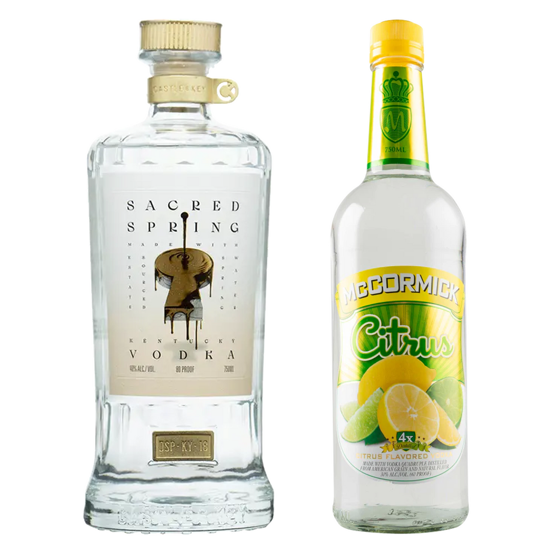 Castle & Key Sacred Spring Vodka & McCormick Citrus Vodka Bundle