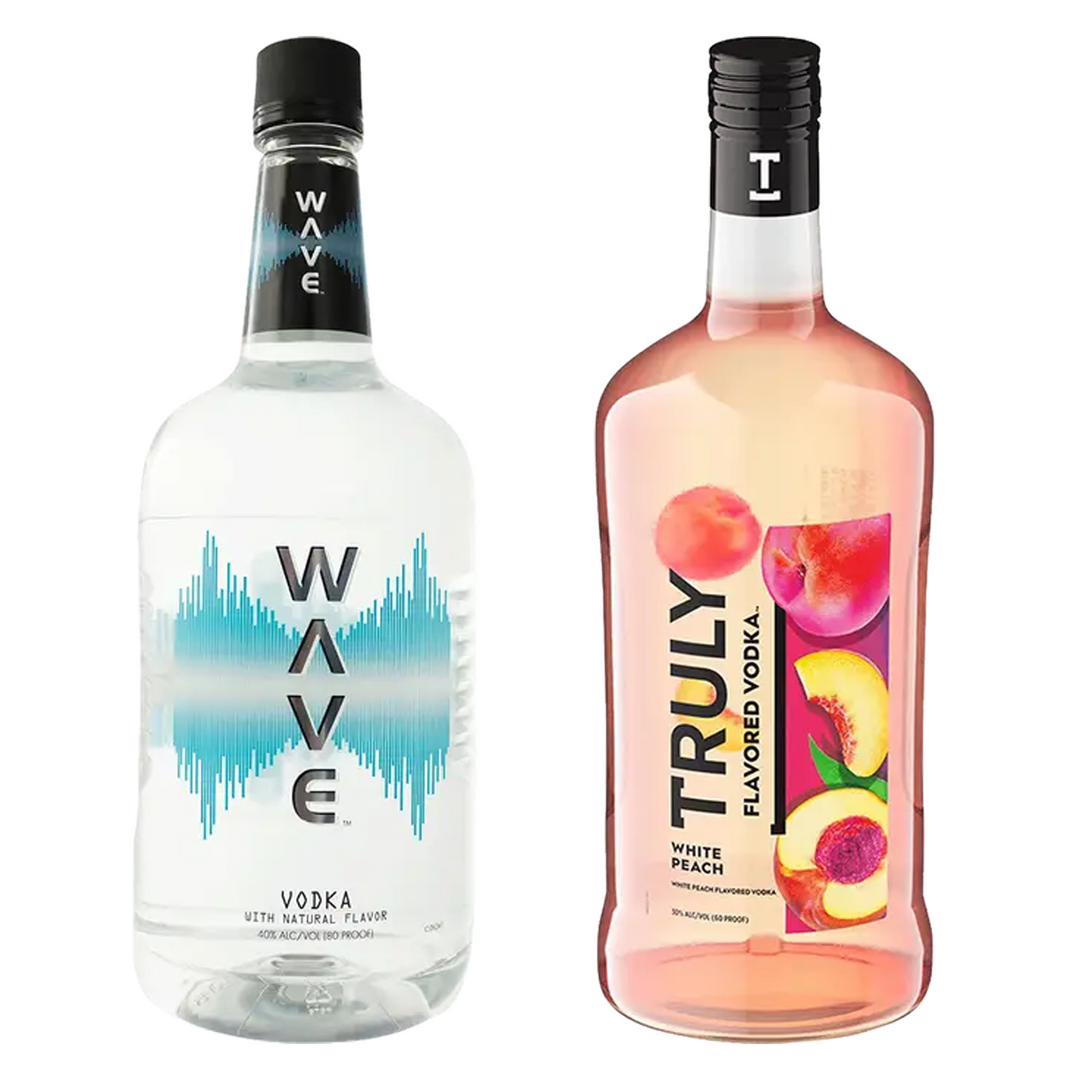 Wave Vodka & Truly Strawberry Lemon Flavored Vodka Bundle