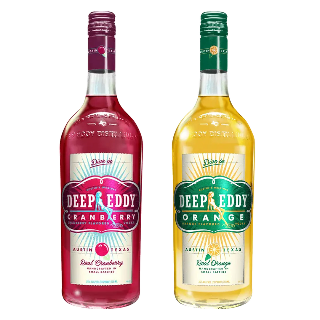 Deep Eddy Cranberry & Orange Flavored Vodka Bundle