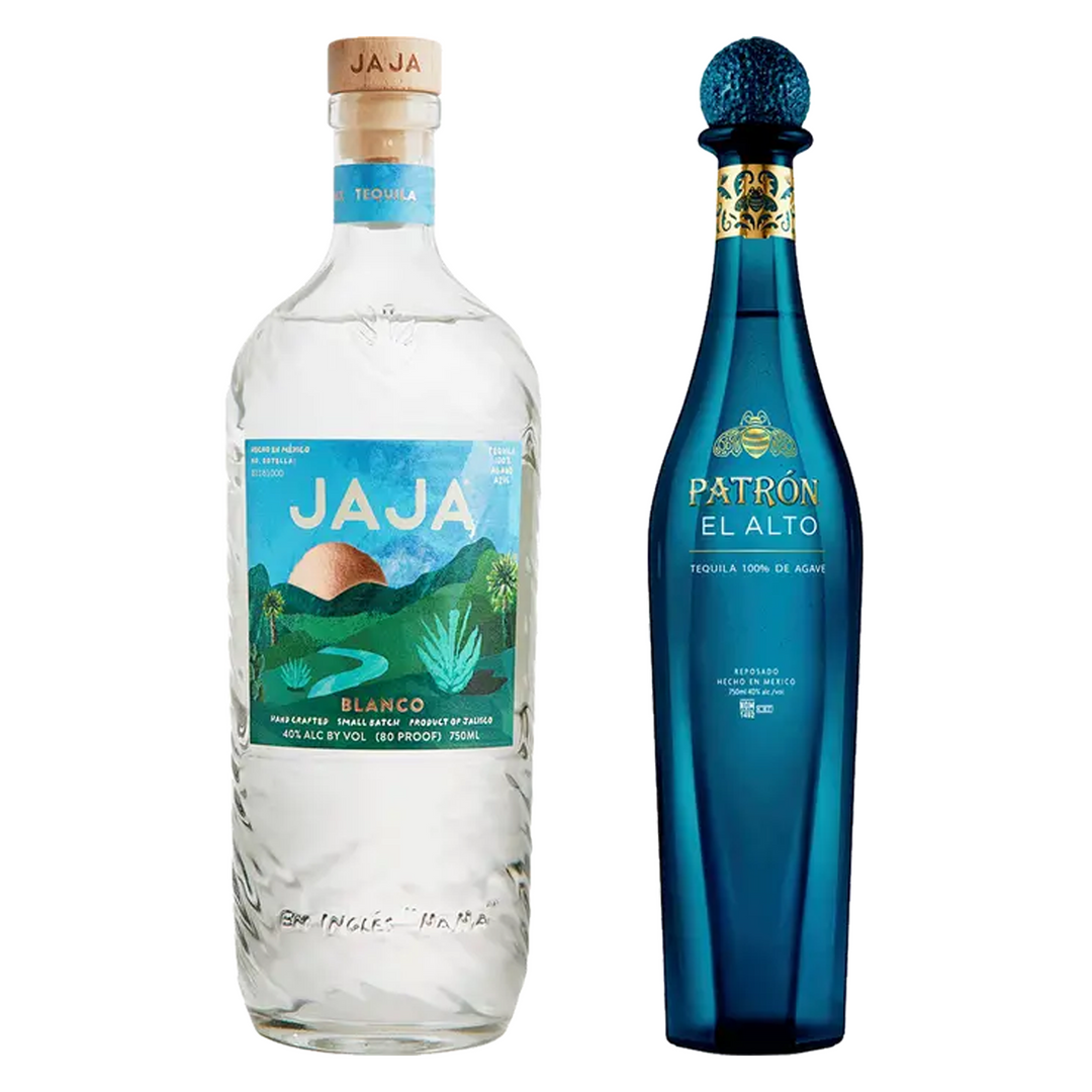 Jaja Tequila Blanco Small Batch & Patron Tequila El Alto Bundle