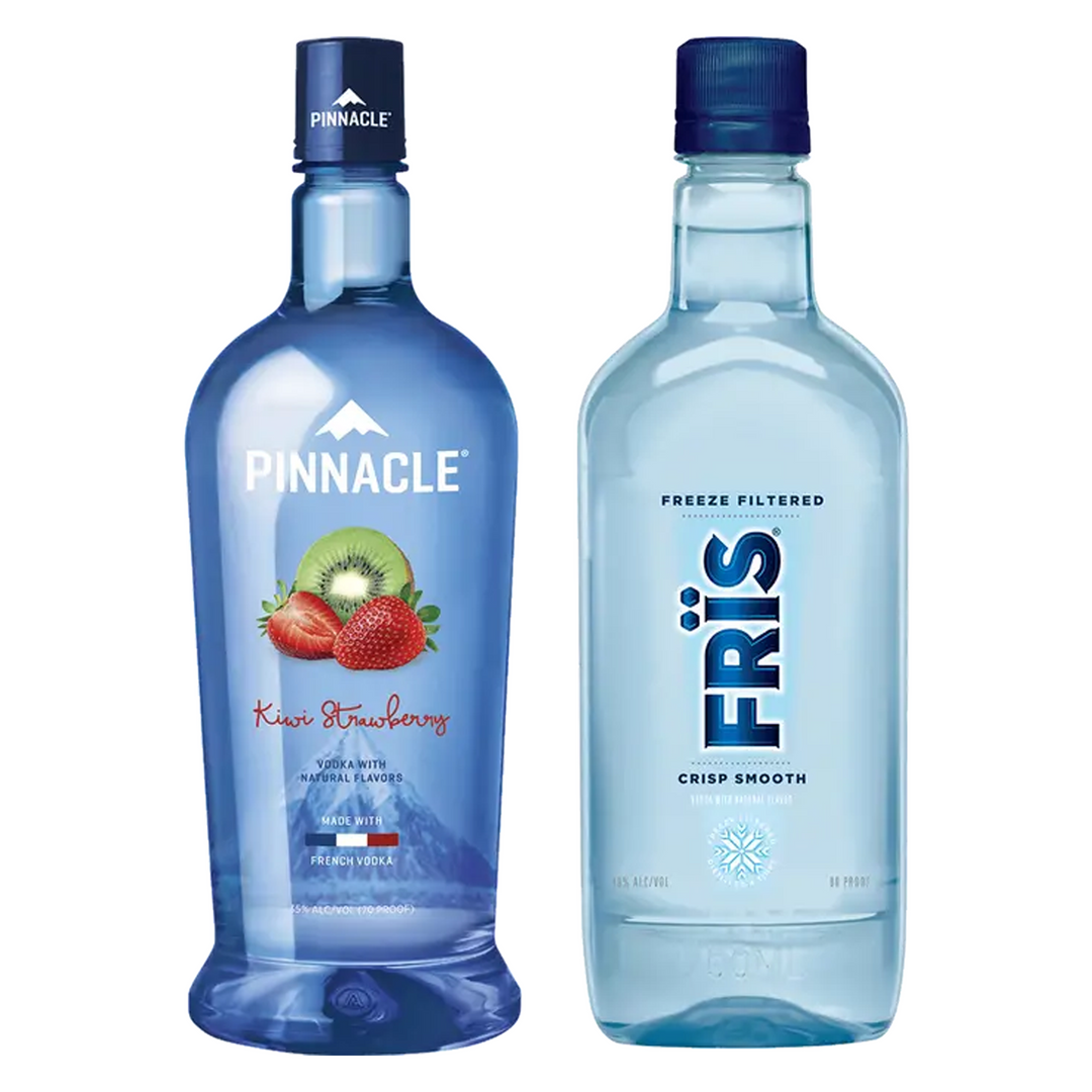 Pinnacle Kiwi Strawberry Flavored Vodka & Fris Vodka Bundle