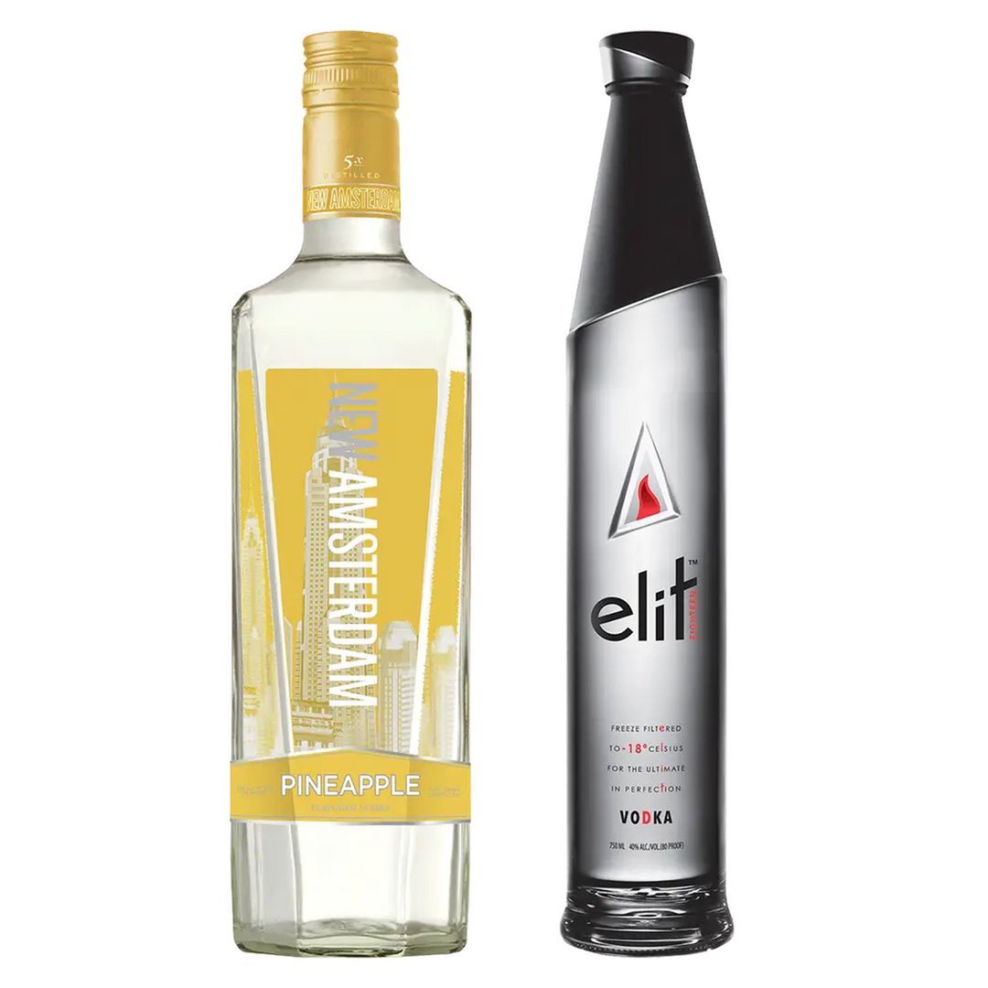 New Amsterdam Pineapple Vodka & Stoli Elit Vodka Bundle