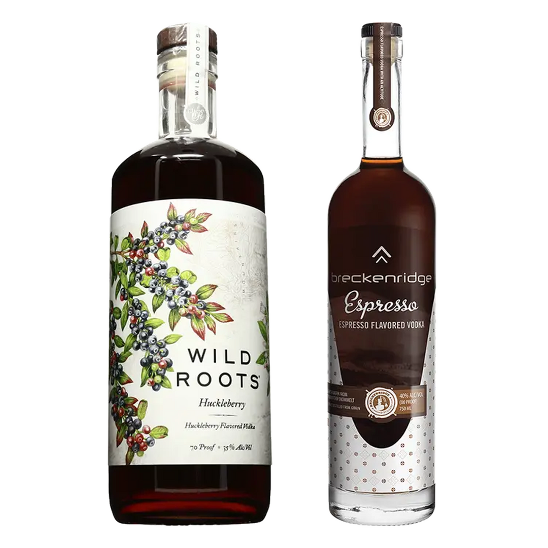 Wild Roots Huckleberry Vodka & Breckenridge Espresso Vodka Bundle