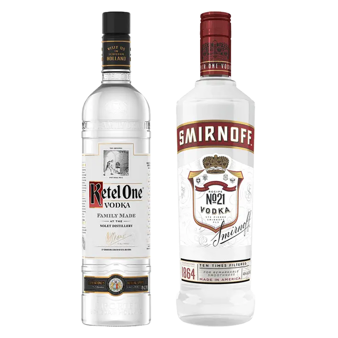 Ketel One Vodka & Smirnoff Vodka Bundle