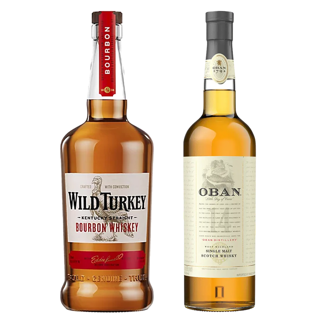 Wild Turkey Straight Bourbon & Oban Single Malt Scotch 14 Yr Bundle