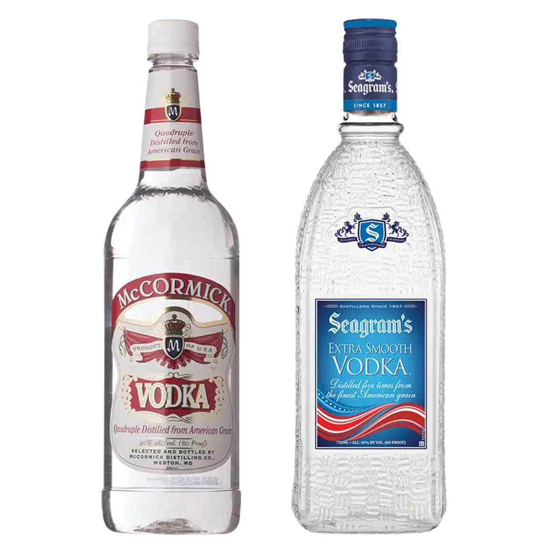 McCormick Vodka & Seagram's Extra Smooth Vodka Bundle