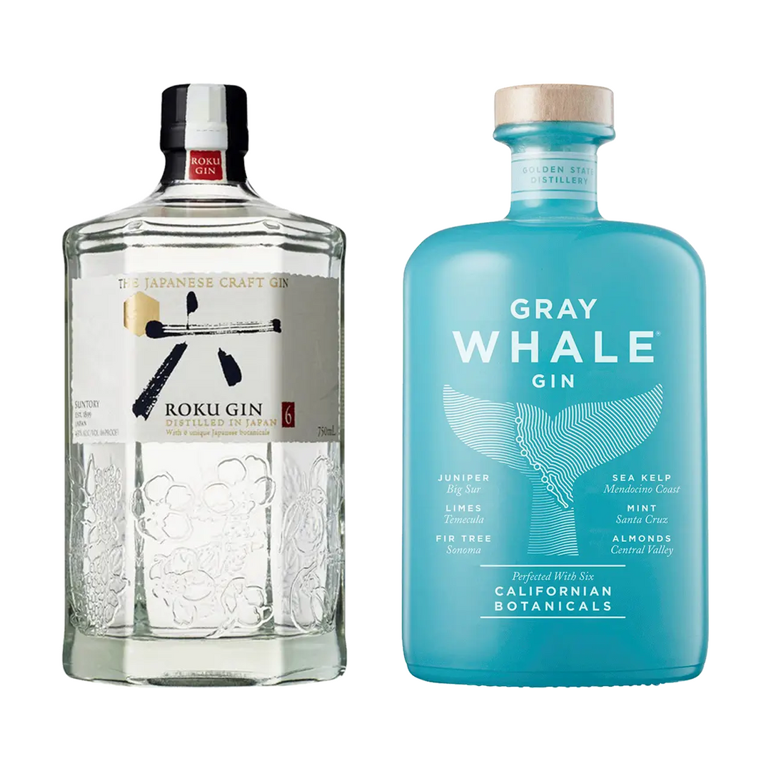 Suntory Dry Gin Roku & Gray Whale Dry Gin Bundle