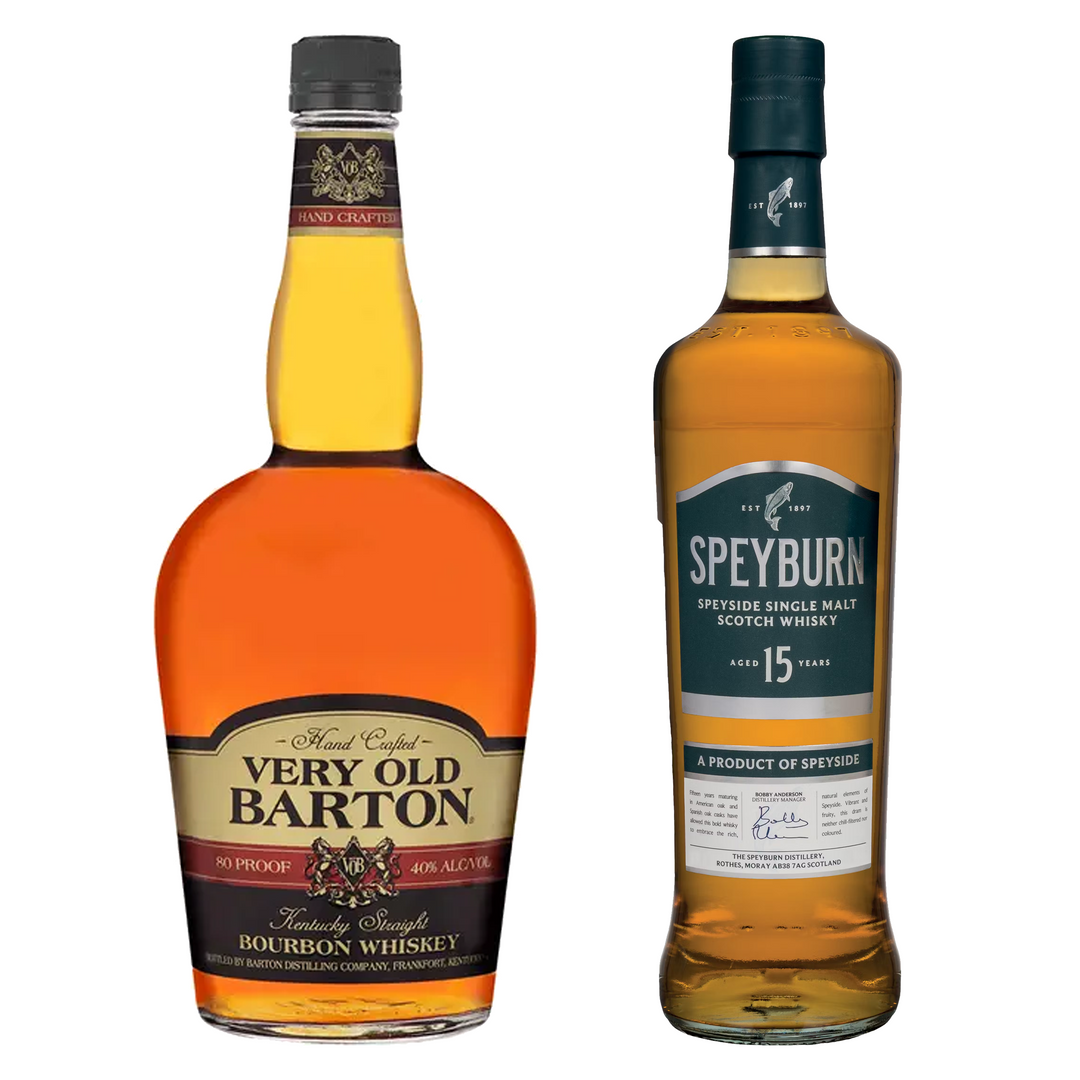 Very Old Barton Straight Bourbon & Speyburn Single Malt Scotch 15 Yr Bundle