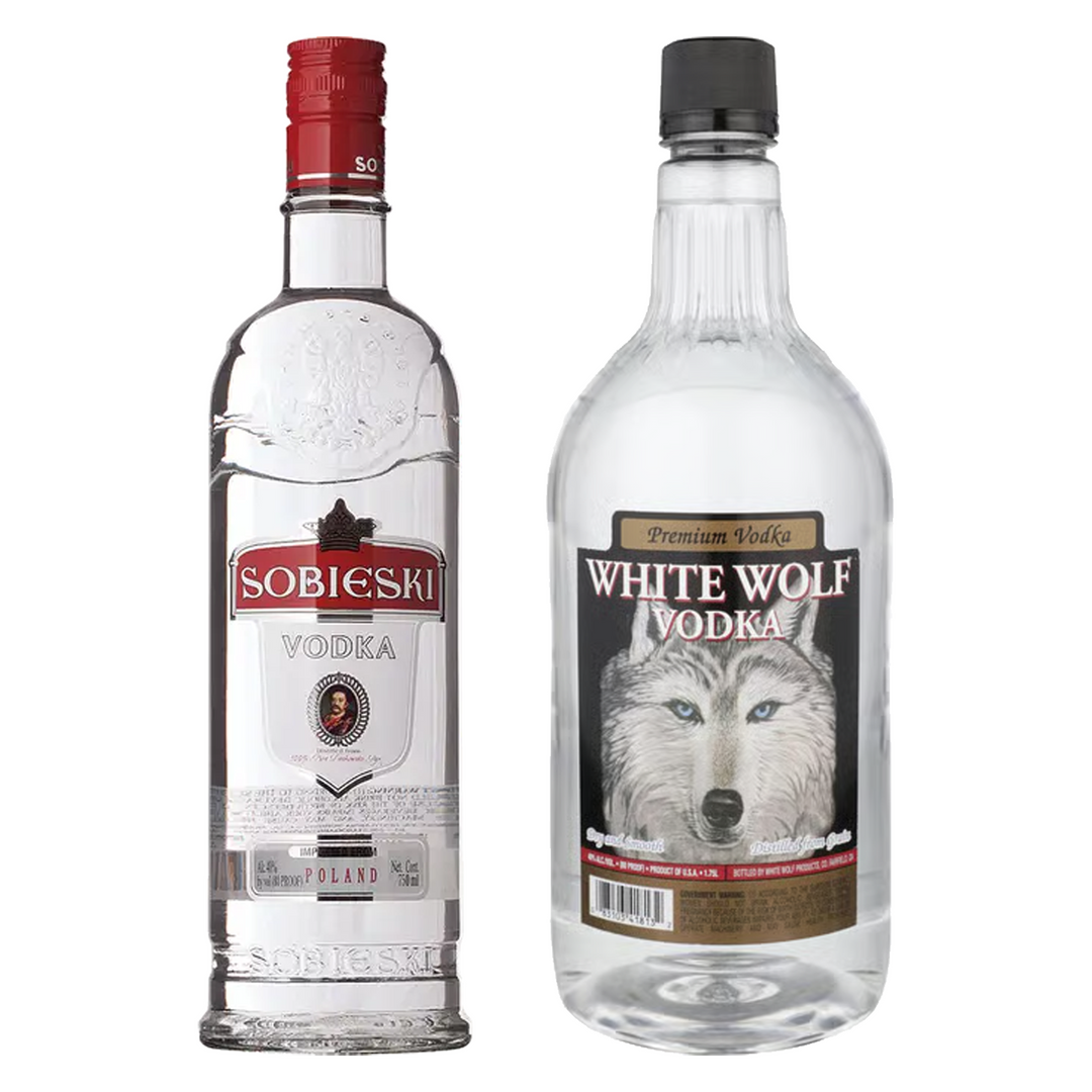 Sobieski Vodka & White Wolf Vodka Bundle