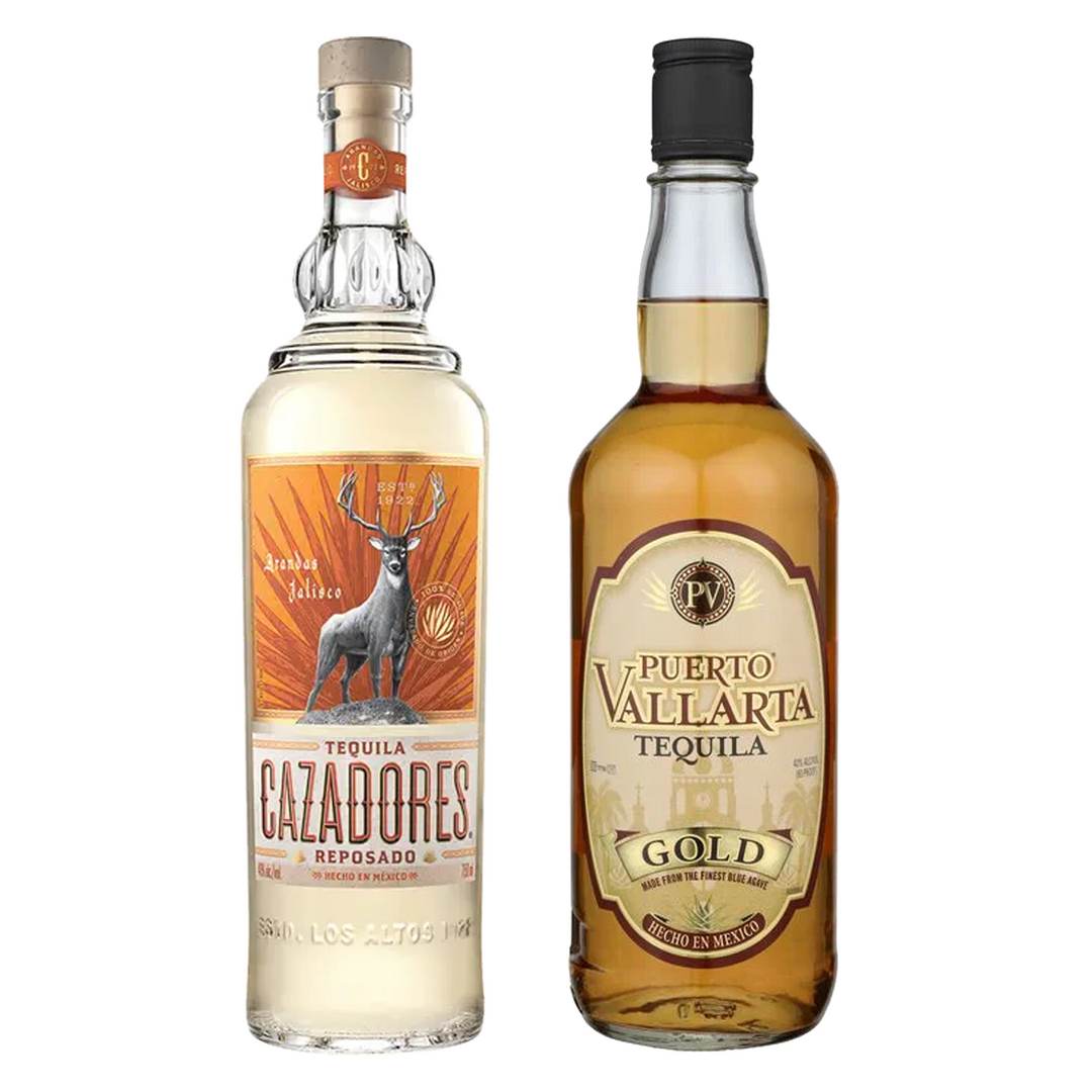 Cazadores Tequila Reposado & Puerto Vallarta Tequila Gold Bundle