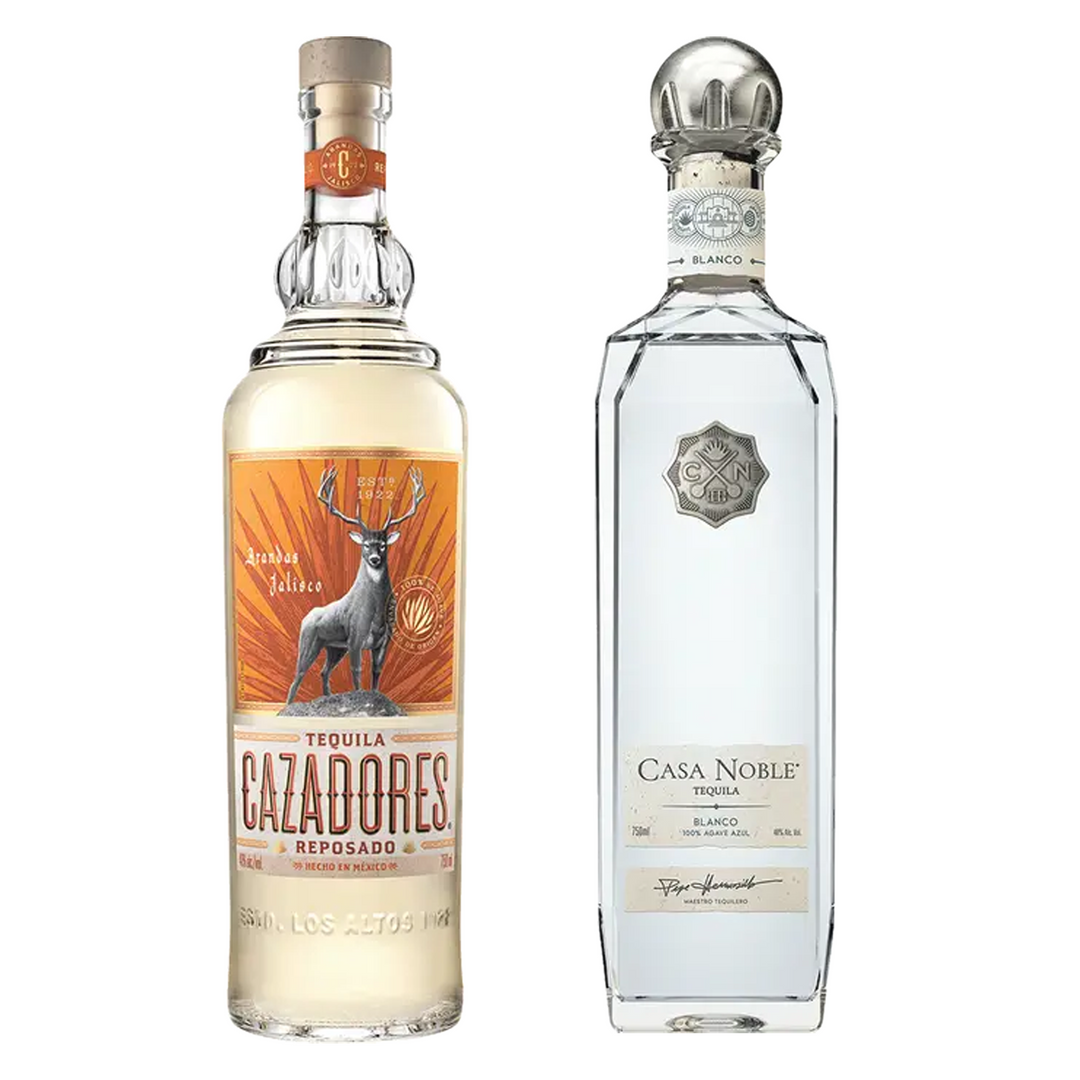 Cazadores Tequila Reposado & Casa Noble Tequila Blanco Crystal Bundle