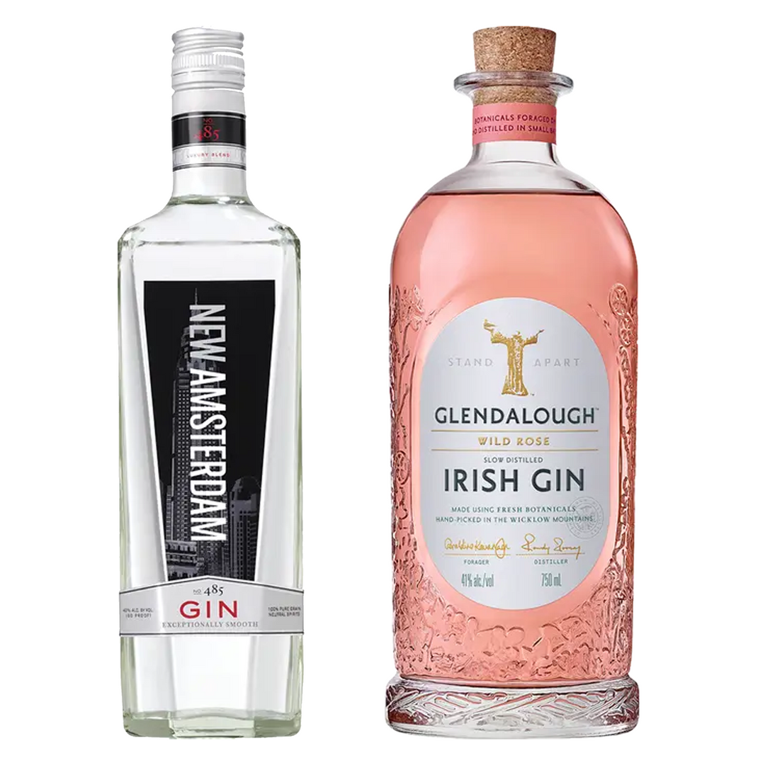 New Amsterdam London Dry Gin & Glendalough Rose Gin Bundle