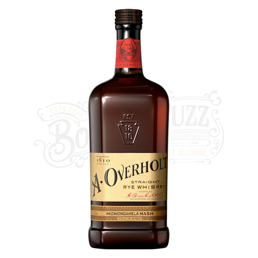 A Overholt Straight Rye Whiskey Monongahela Mash 4 Year