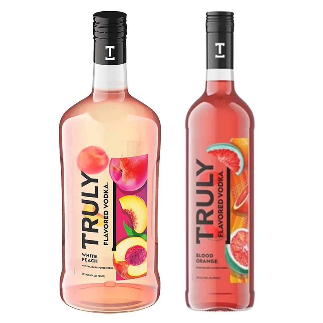 Truly White Peach Flavored Vodka & Truly Blood Orange Flavored Vodka Bundle