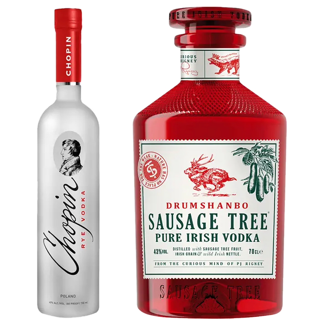 Chopin Rye Vodka & Drumshanbo Sausage Tree Vodka Bundle