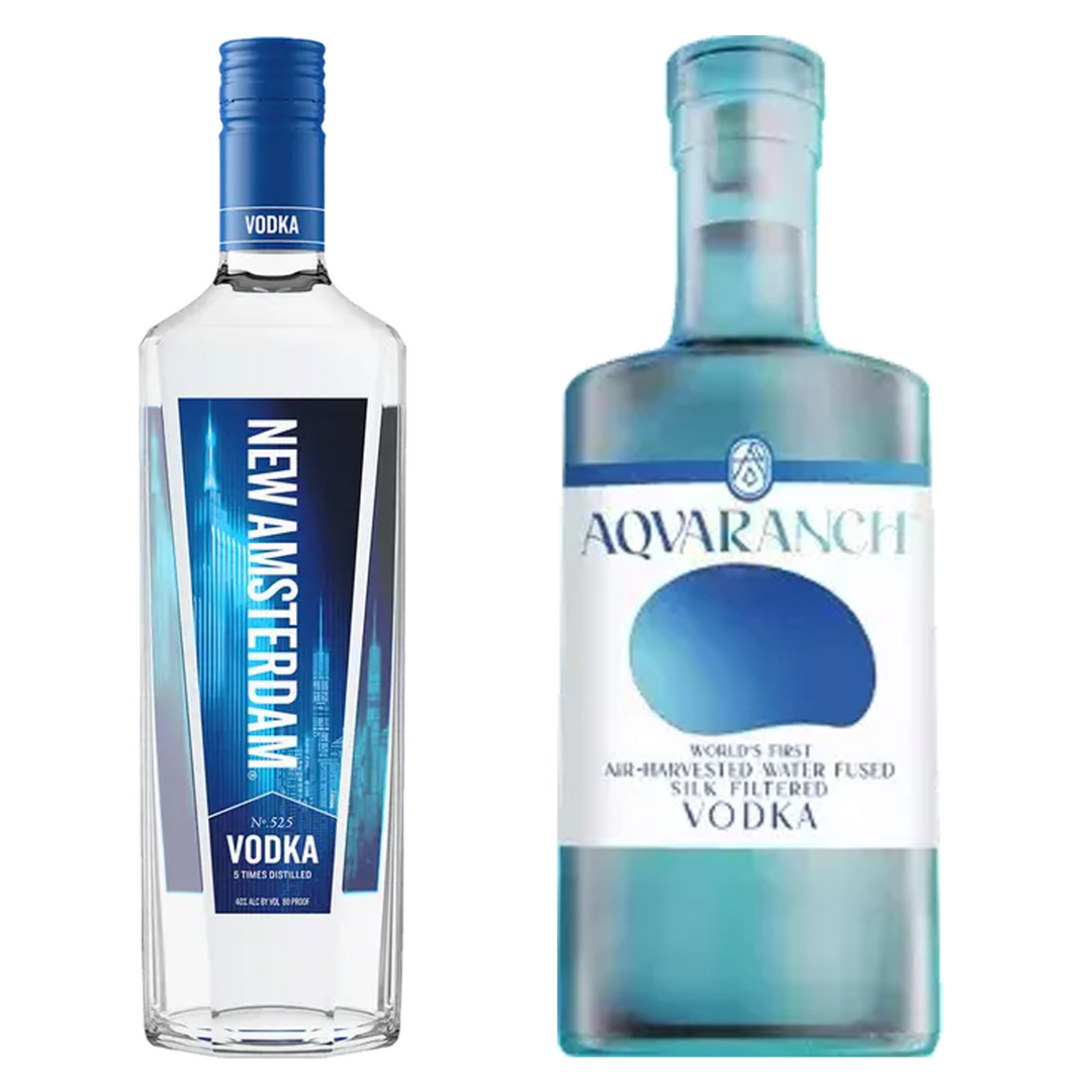 New Amsterdam Vodka & Aqvaranch Vodka Bundle