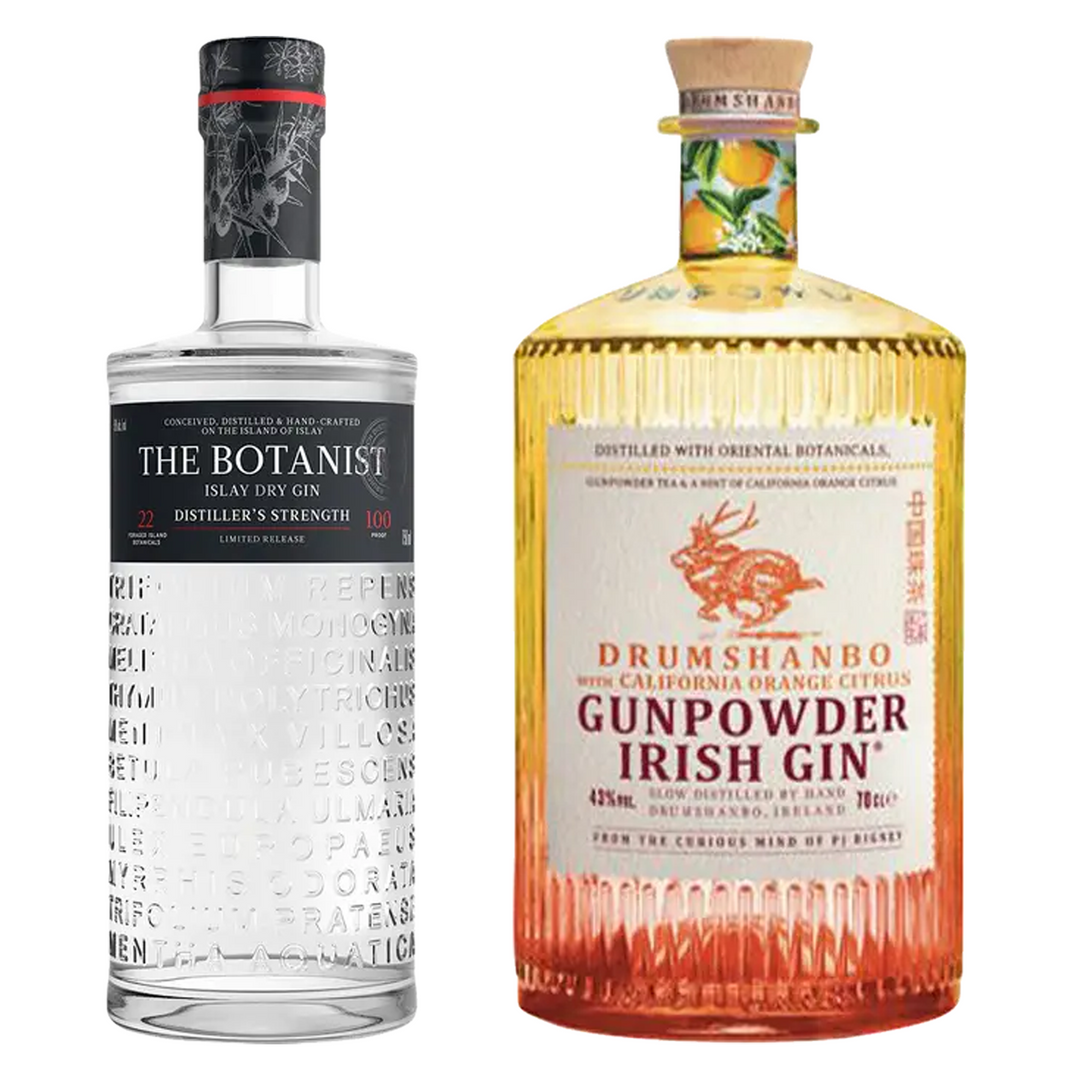 The Botanist Dist Strength & Drumshanbo Gunpowder California Citrus Gin Bundle