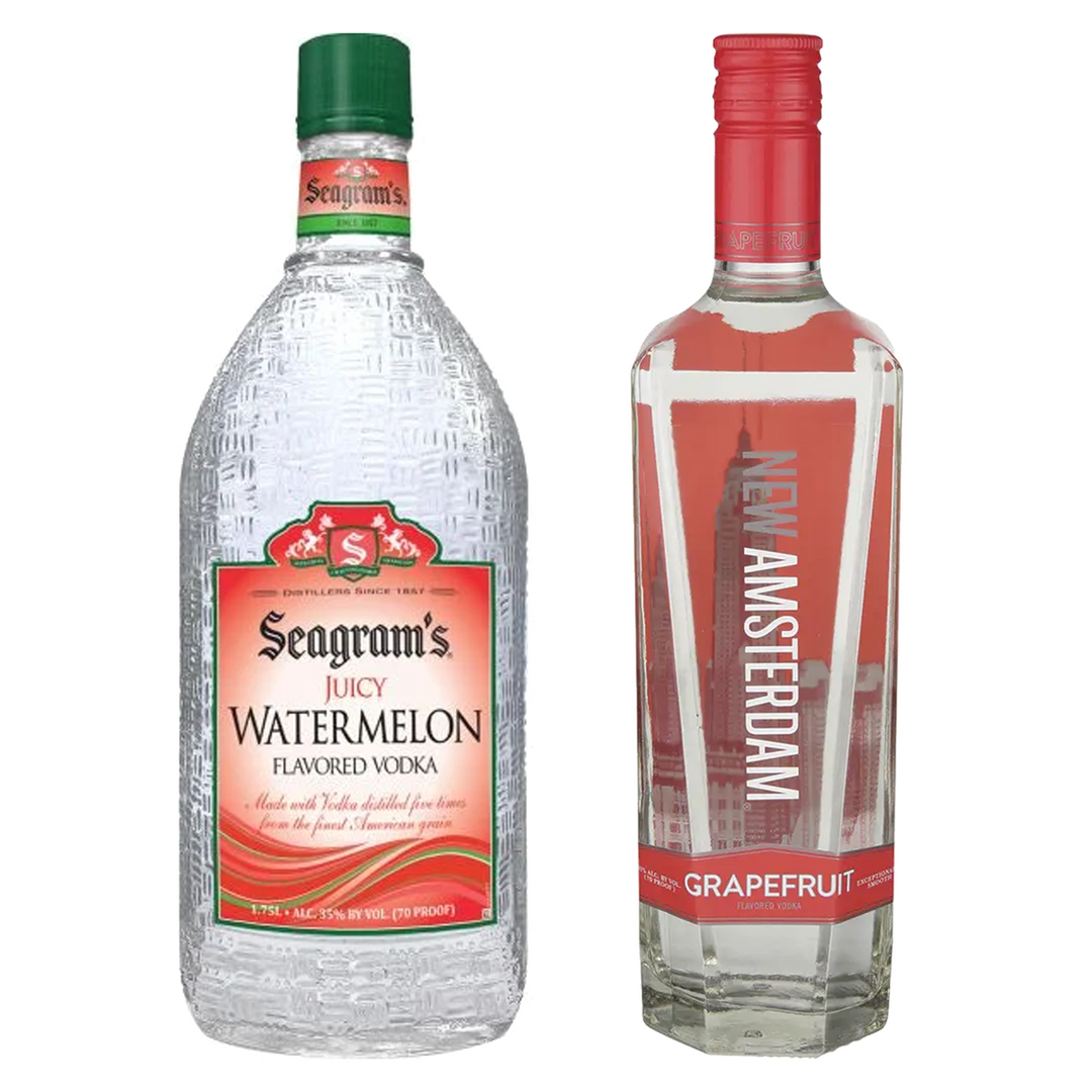 Seagram's Juicy Watermelon Vodka & New Amsterdam Grapefruit Vodka Bundle
