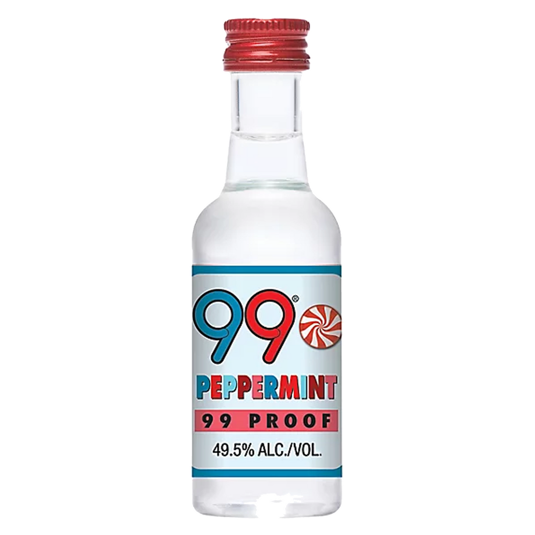 99 Brand Peppermint Schnapps 50 ml 12 Pack