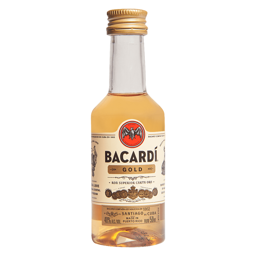 Bacardi Gold Rum 50 ml 10 Pack