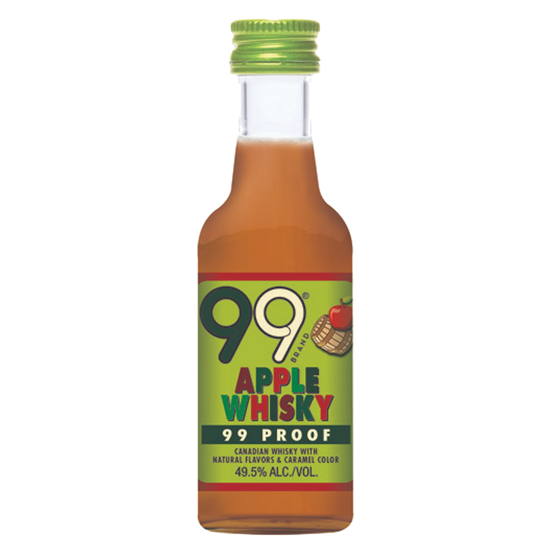 99 Brand Apple Flavored Whiskey 50ml 12 Pack