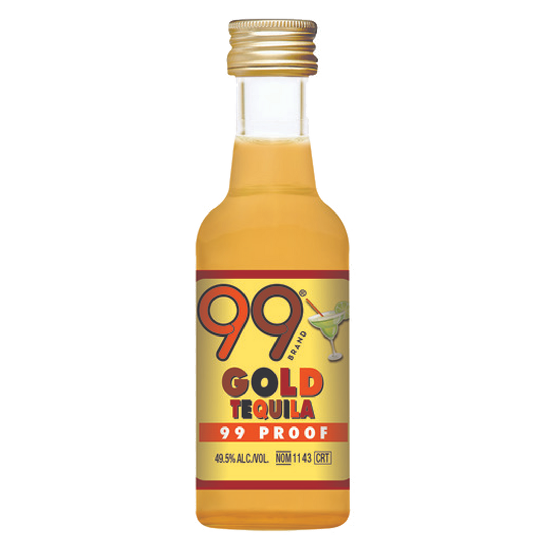 99 Brand Tequila Gold 50 ml 12 Pack