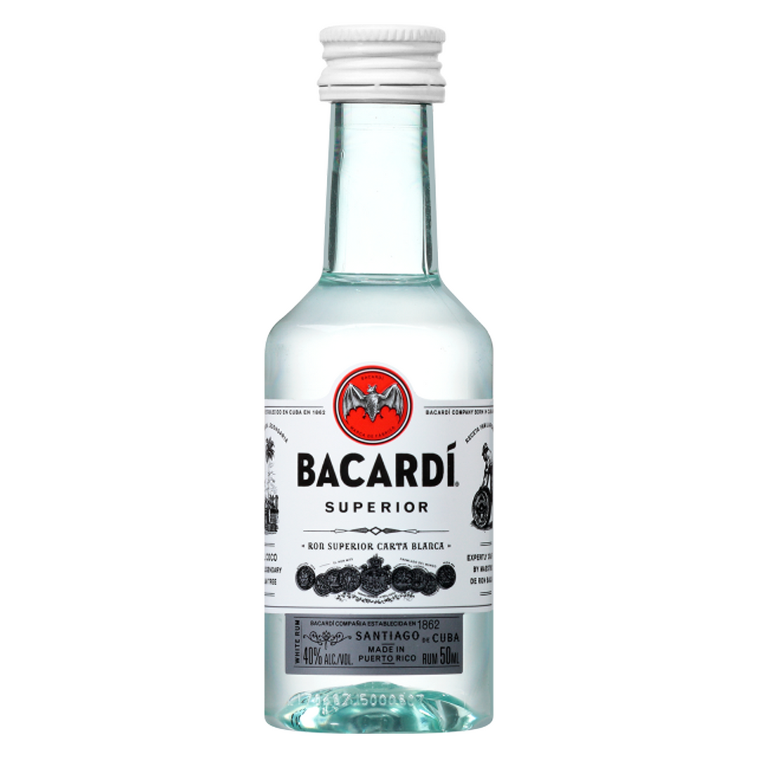 Bacardi Light Rum Superior 50 ml 10 Pack