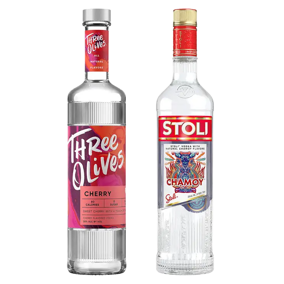 Three Olives Cherry Vodka & Stoli Chamoy Vodka Bundle