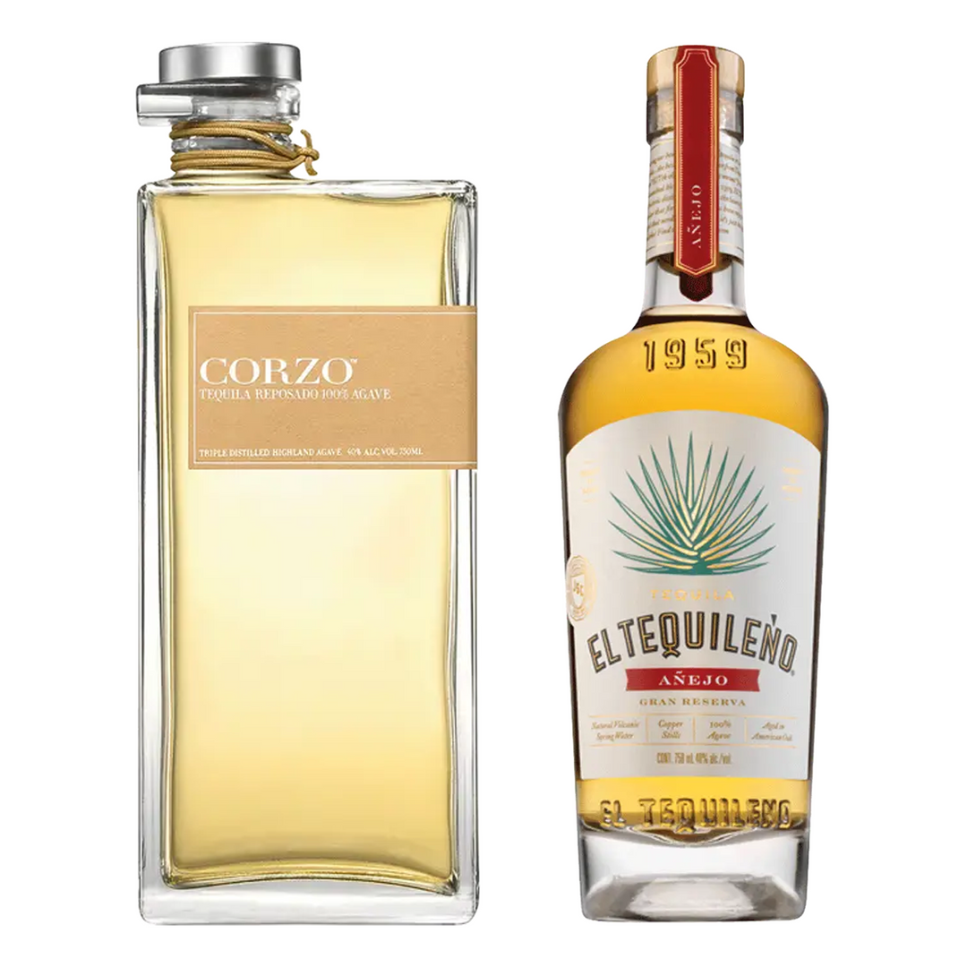 Corzo Tequila Reposado & El Tequileno Tequila Anejo Gran Reserva Bundle