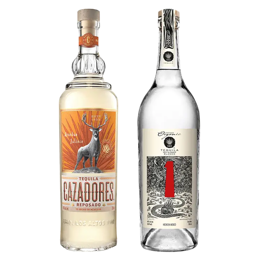 Cazadores Tequila Reposado & 123 Tequila Blanco Bundle