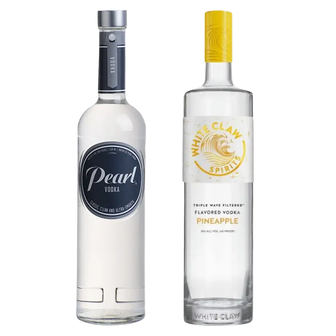Pearl Vodka & White Claw Flavored Vodka Pineapple Bundle