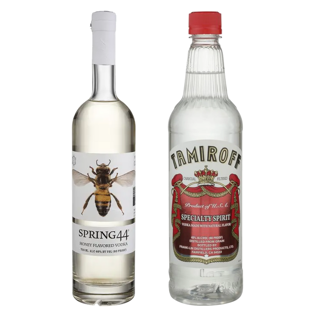 Spring 44 Honey Flavored Vodka & Tamiroff Vodka Bundle