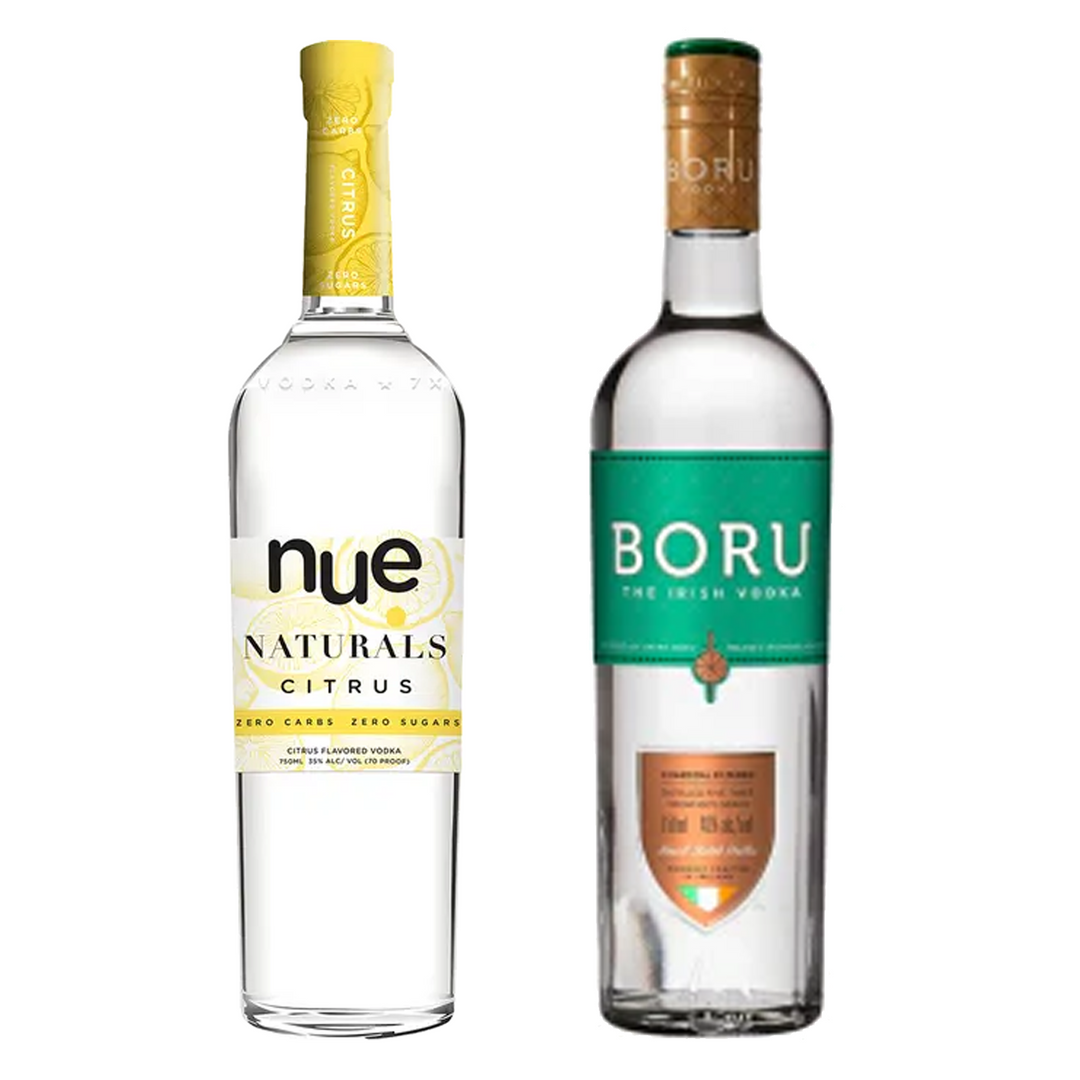 Nue Naturals Citrus Vodka & Boru Vodka Bundle