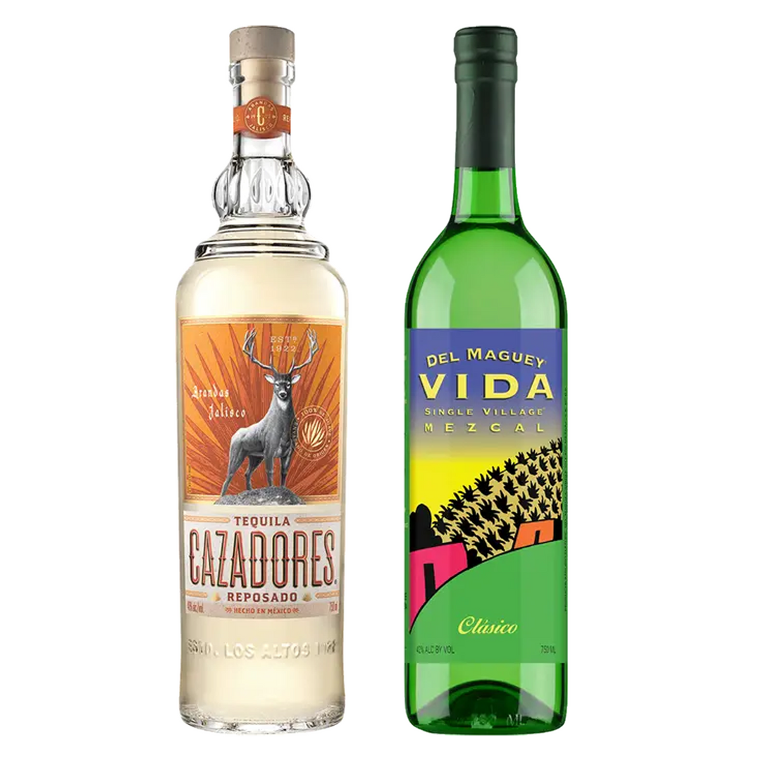Cazadores Tequila Reposado & Del Maguey Mezcal Vida Bundle