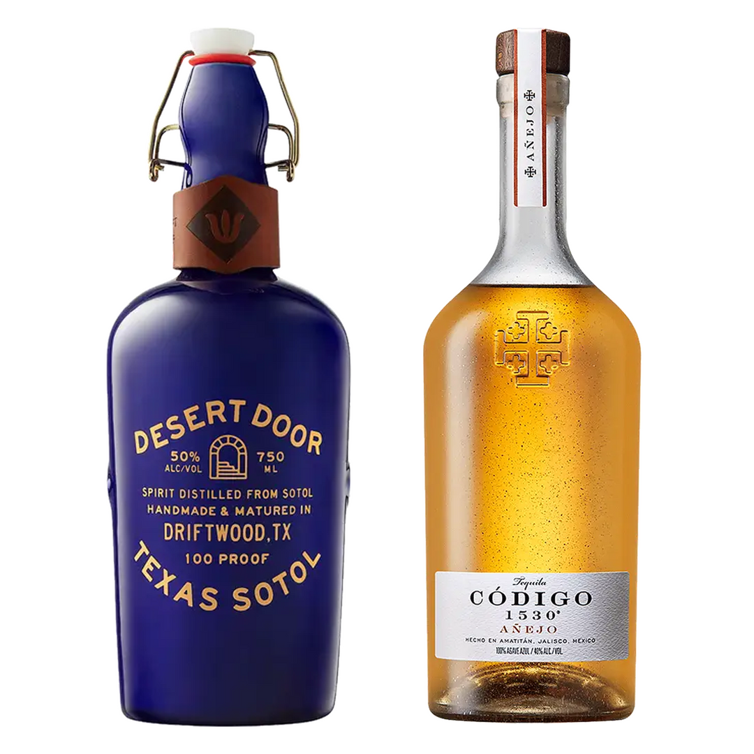 Desert Door Oak Aged Texas Sotol & Codigo 1530 Tequila Anejo Bundle