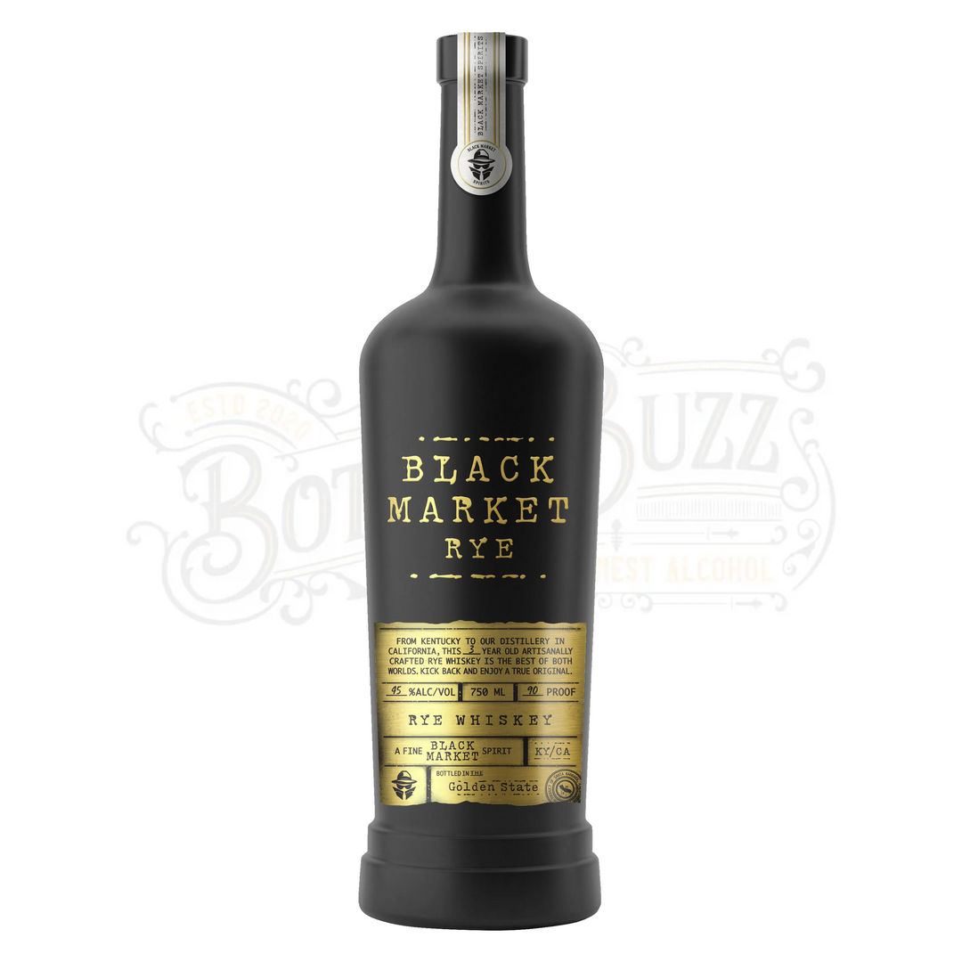 Black Market Spirits Rye Whiskey 3 Year