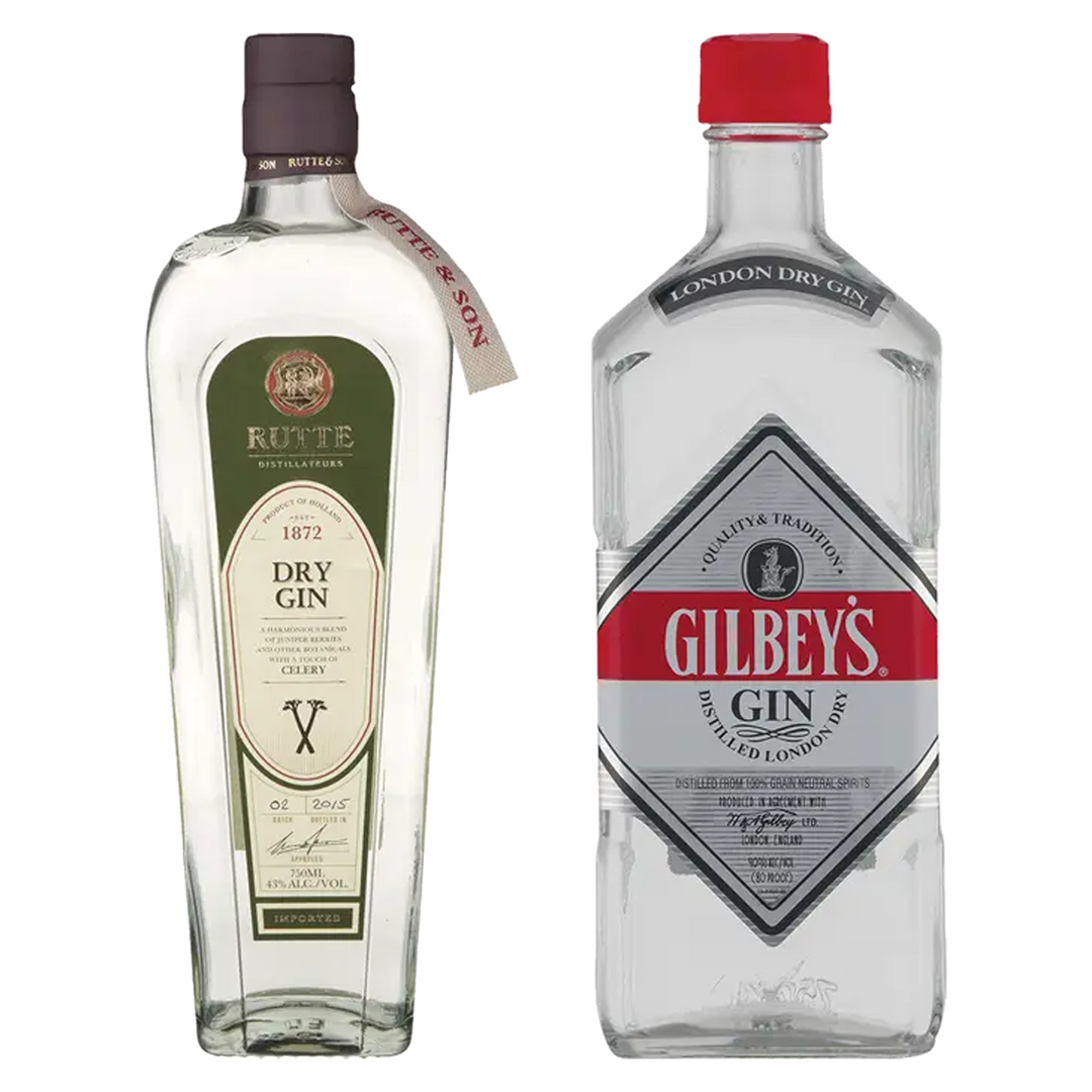 Rutte Celery Flavored Gin & Gilbey's London Dry Gin Bundle