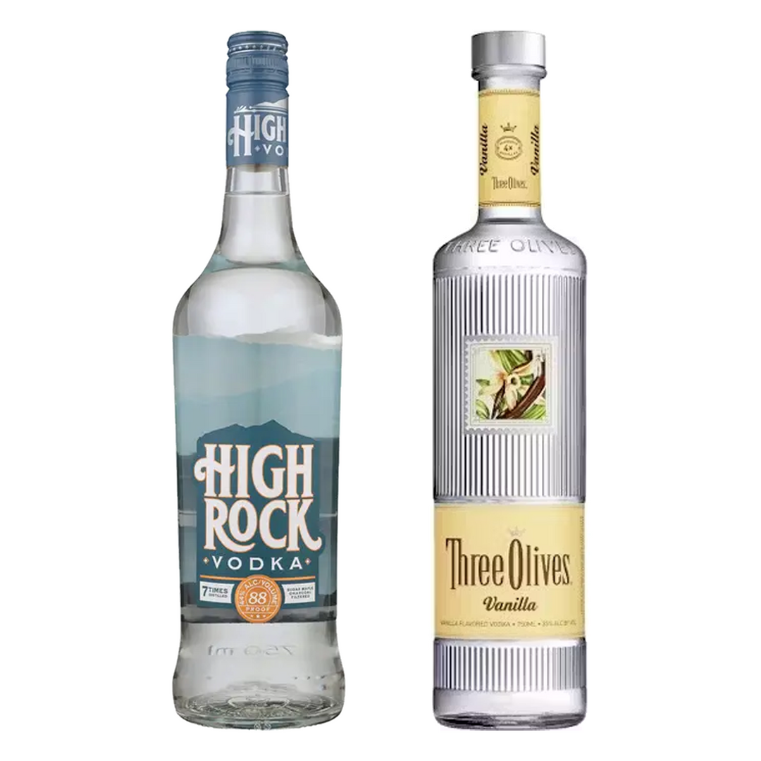 High Rock Vodka & Three Olives Vanilla Vodka Bundle