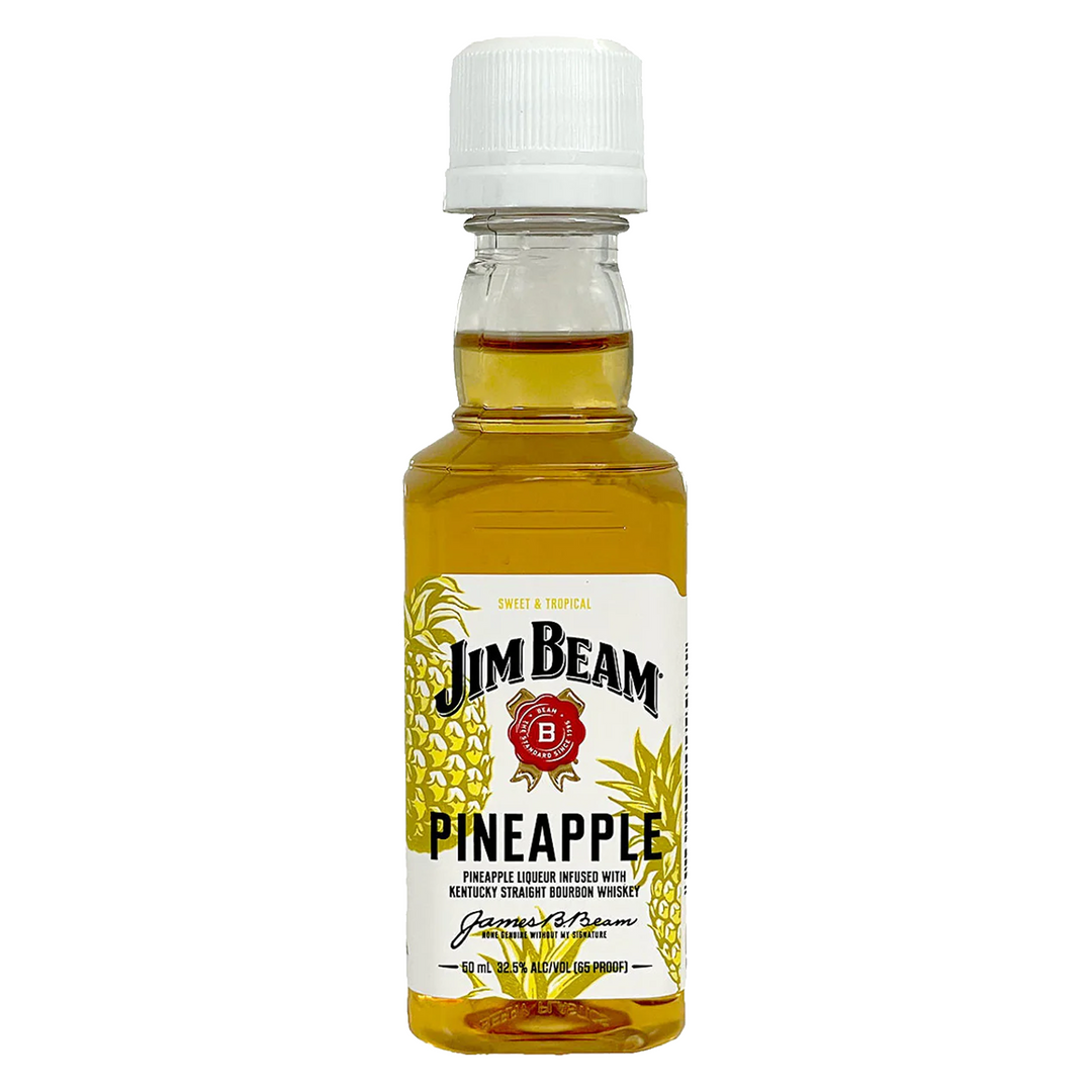 Jim Beam Pineapple Liqueur Infused With Bourbon Flavored Whiskey 50 ml 10 Pack